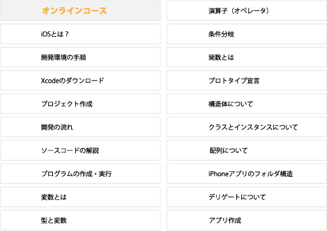 カリキュラム内容